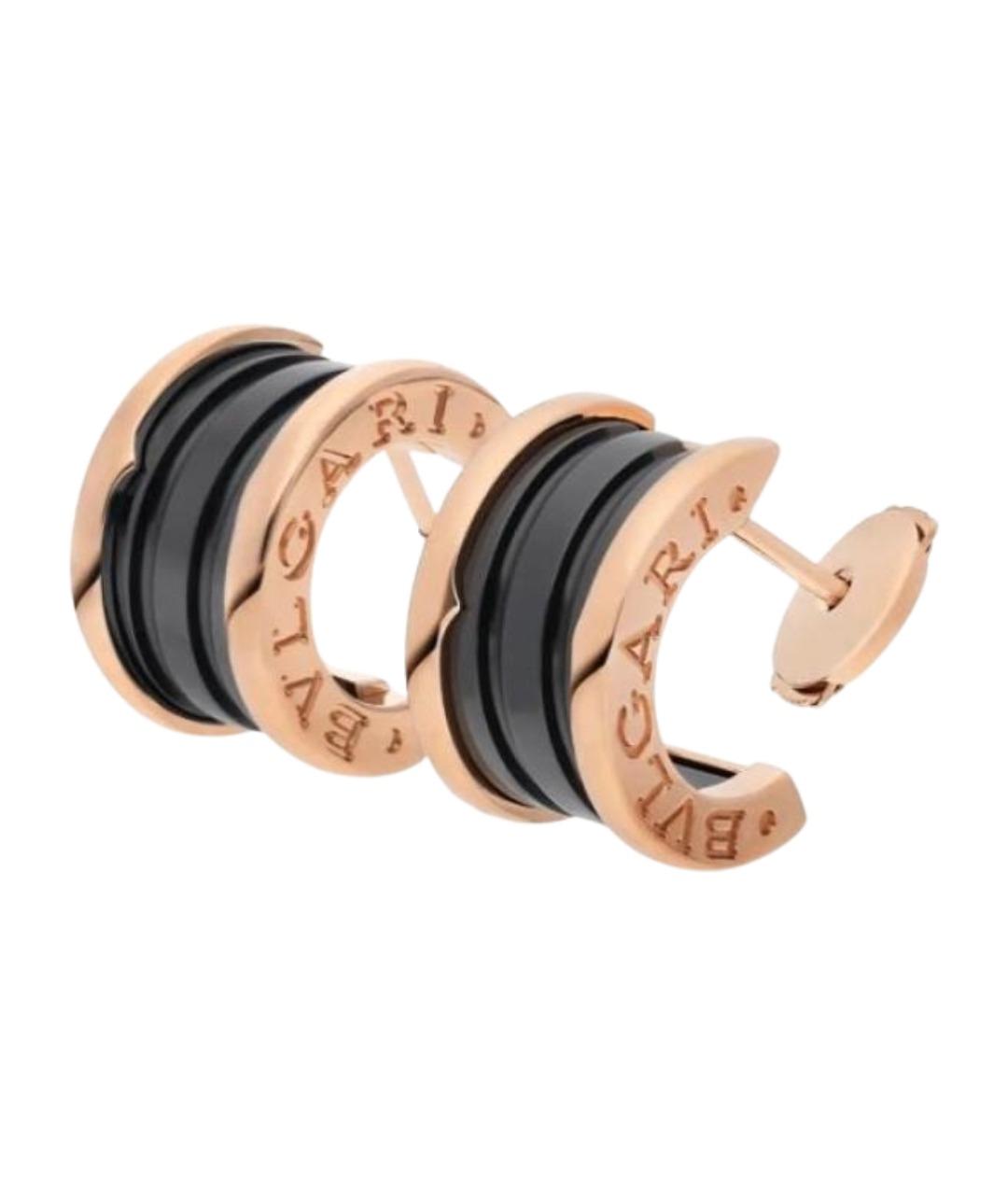 BVLGARI Золотые серьги из розового золота, фото 1