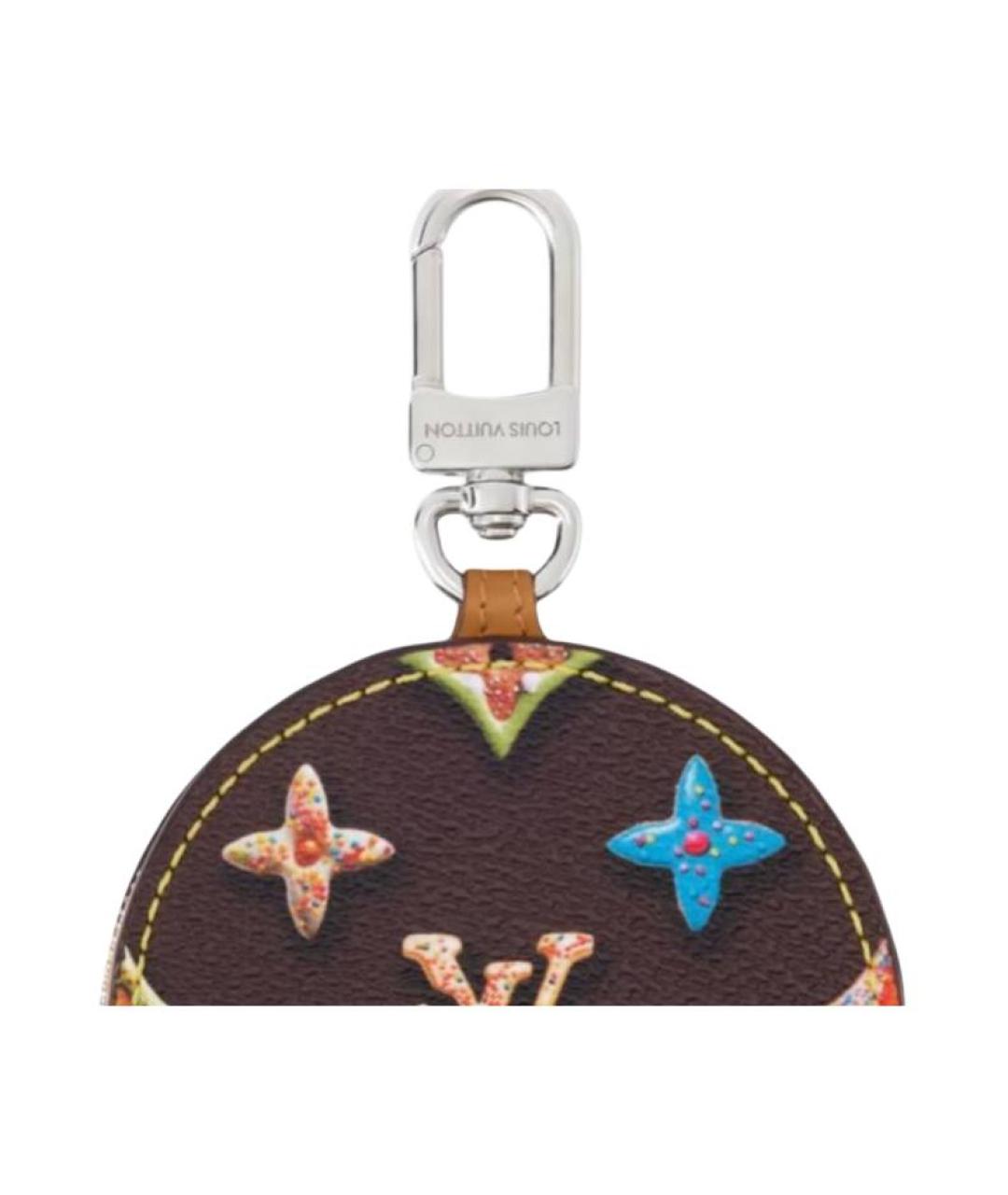 LOUIS VUITTON Коричневый кожаный кошелек, фото 4