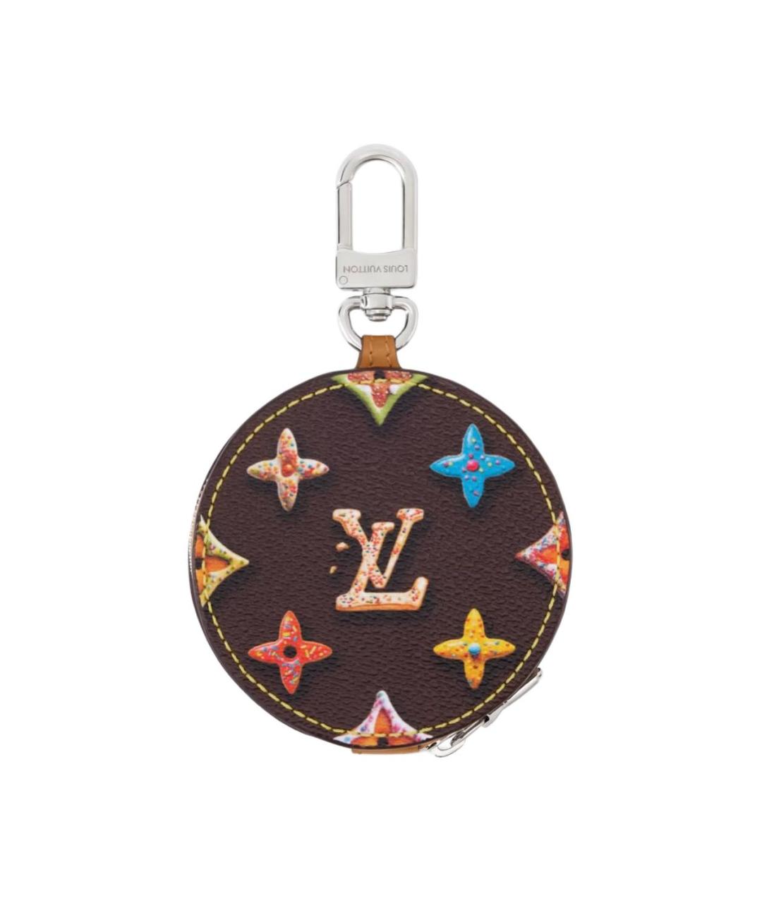 LOUIS VUITTON Коричневый кожаный кошелек, фото 2