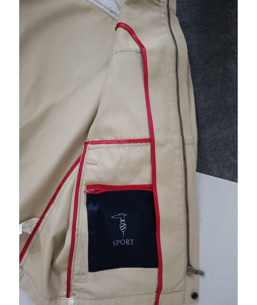 TRUSSARDI Бежевая хлопковая куртка, фото 4