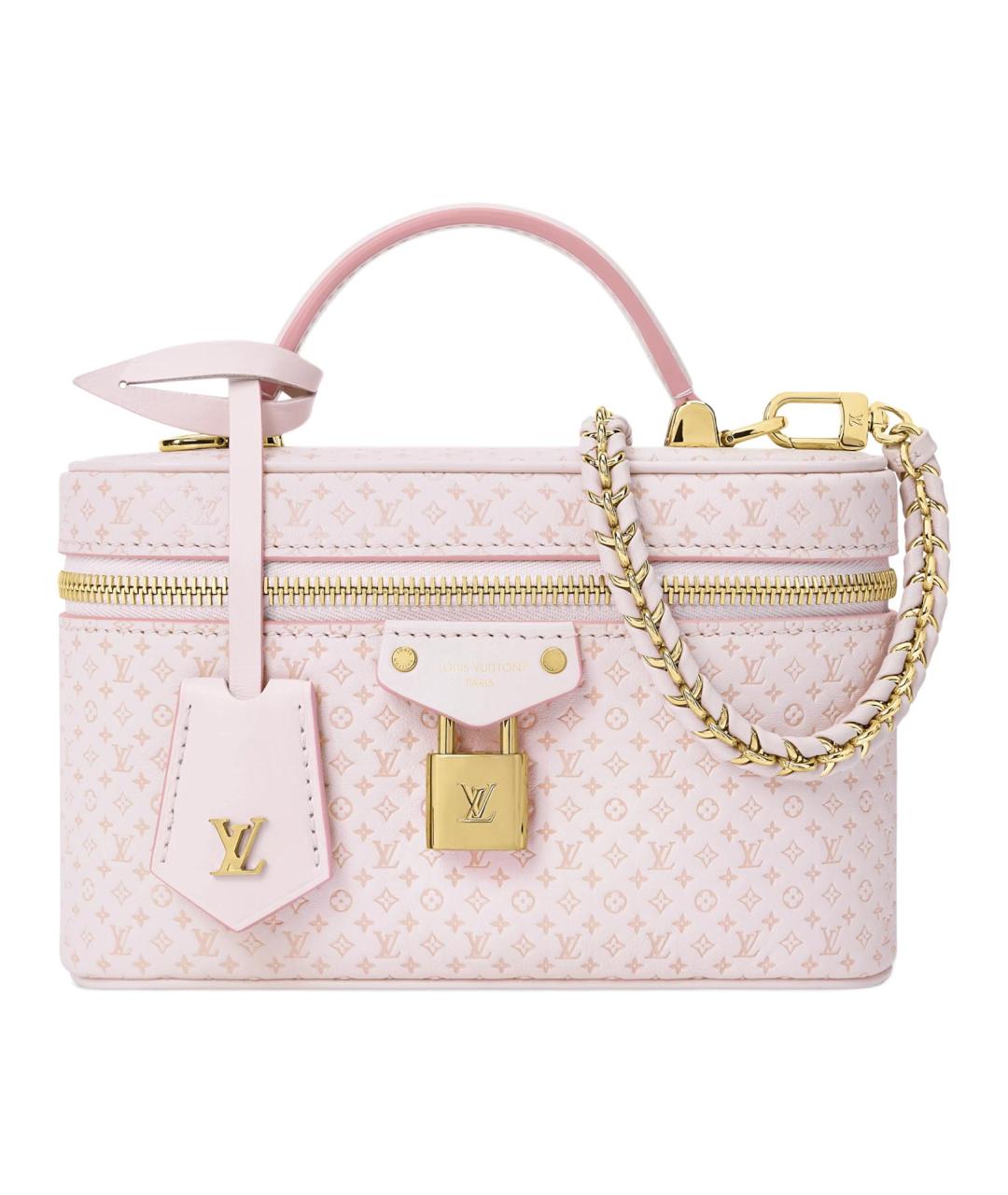 LOUIS VUITTON Розовая кожаная сумка с короткими ручками, фото 1