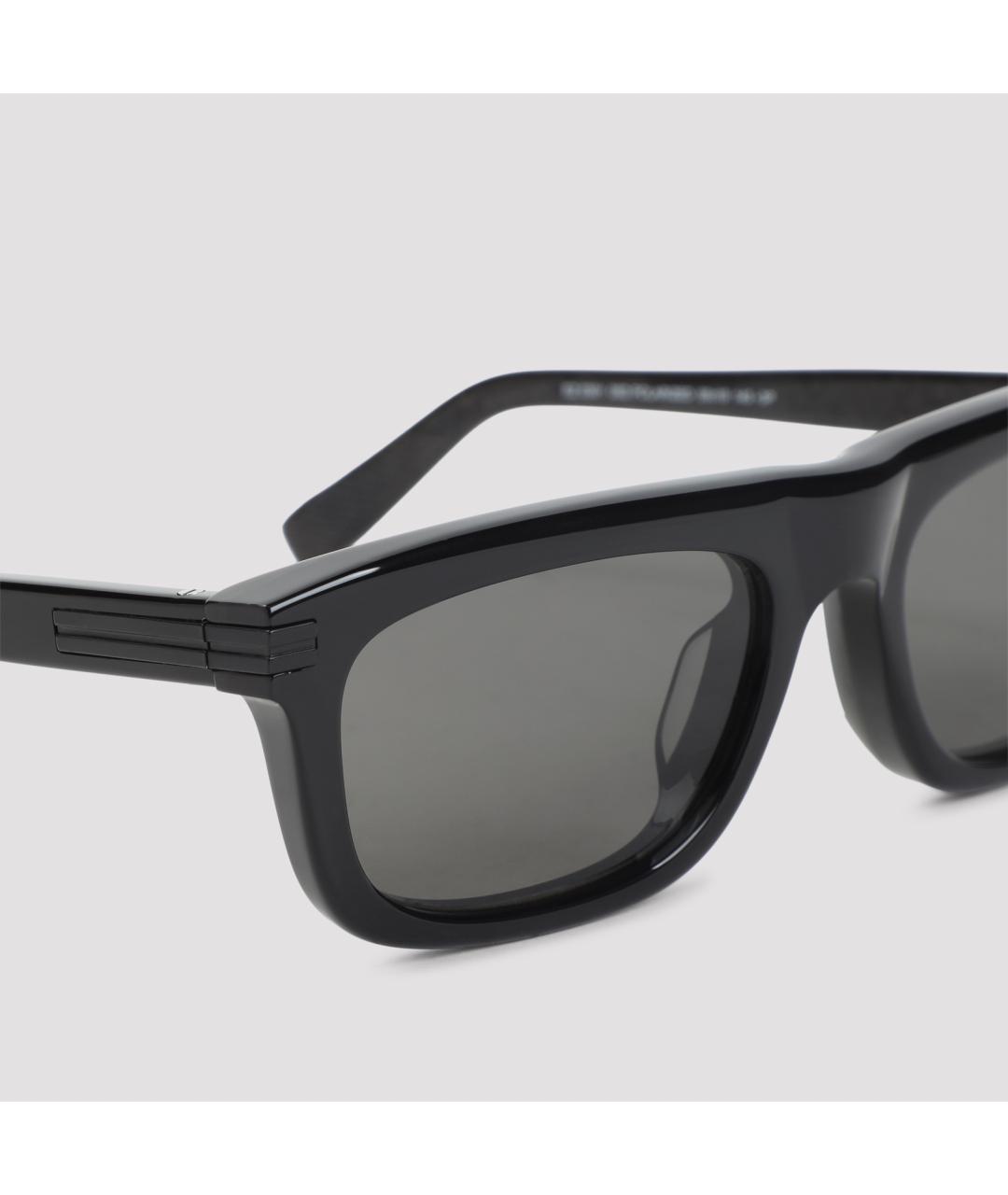 ZEGNA Черные пластиковые солнцезащитные очки, фото 3