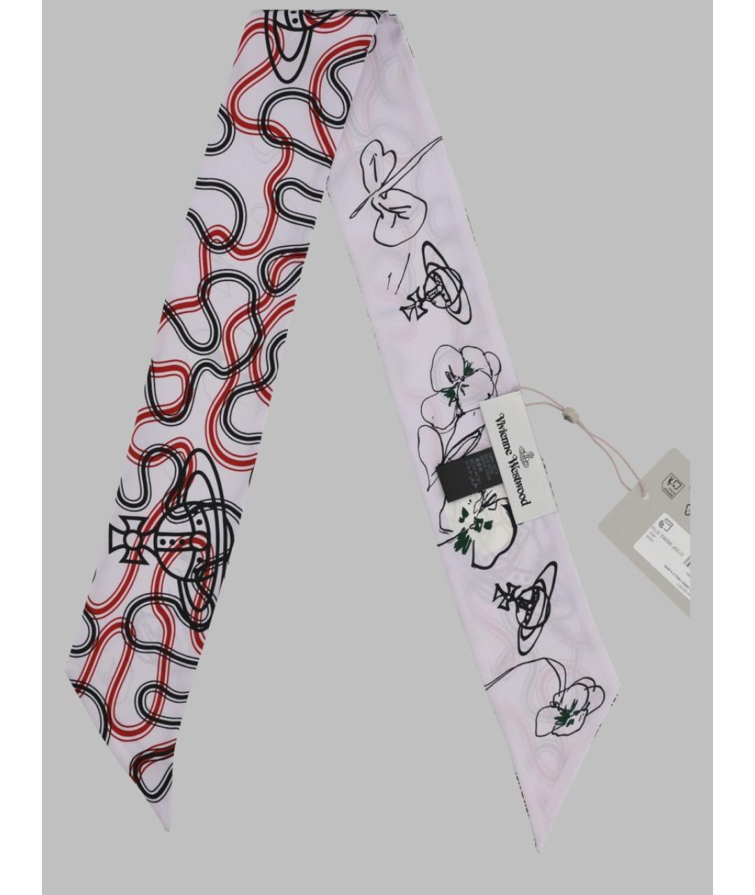 VIVIENNE WESTWOOD Фиолетовый шелковый платок, фото 2
