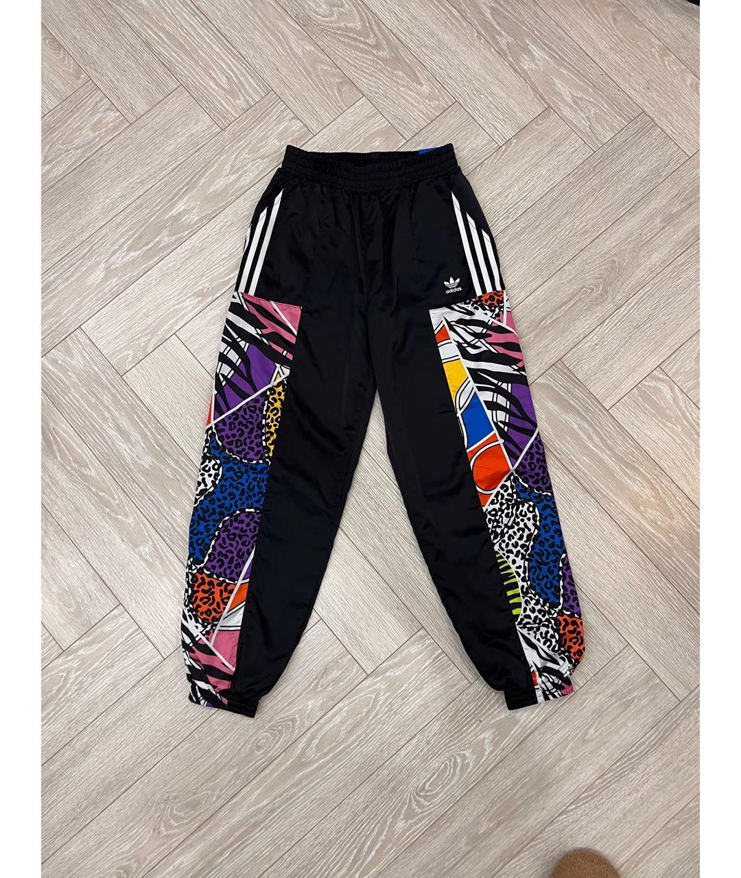 ADIDAS Черный полиэстеровый костюм с брюками, фото 2