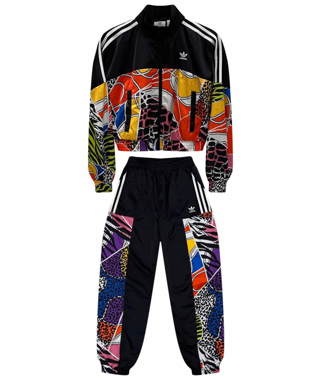 ADIDAS Черный полиэстеровый костюм с брюками, фото 1