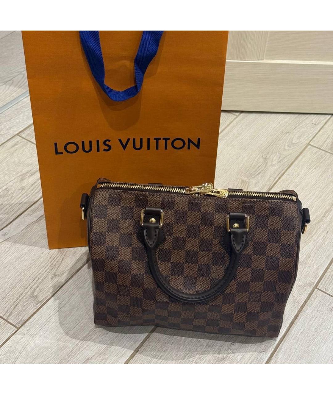 LOUIS VUITTON Коричневая сумка с короткими ручками, фото 4
