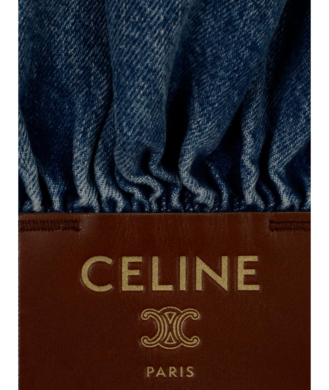 CELINE Голубая хлопковая куртка, фото 3