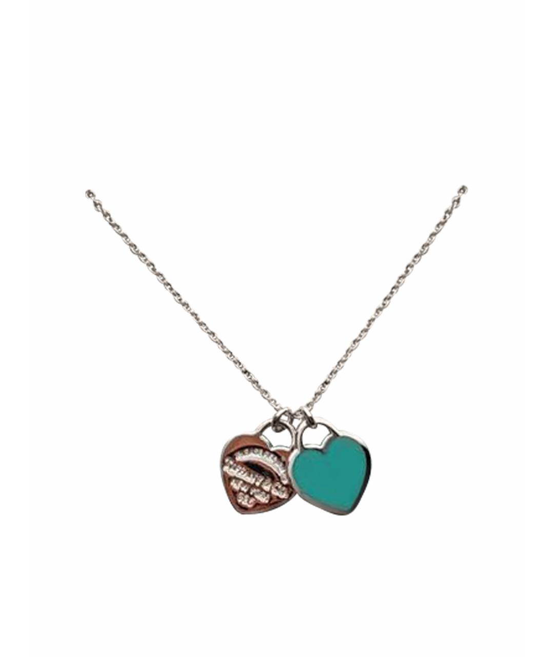 TIFFANY&CO Бирюзовое серебряное колье, фото 1