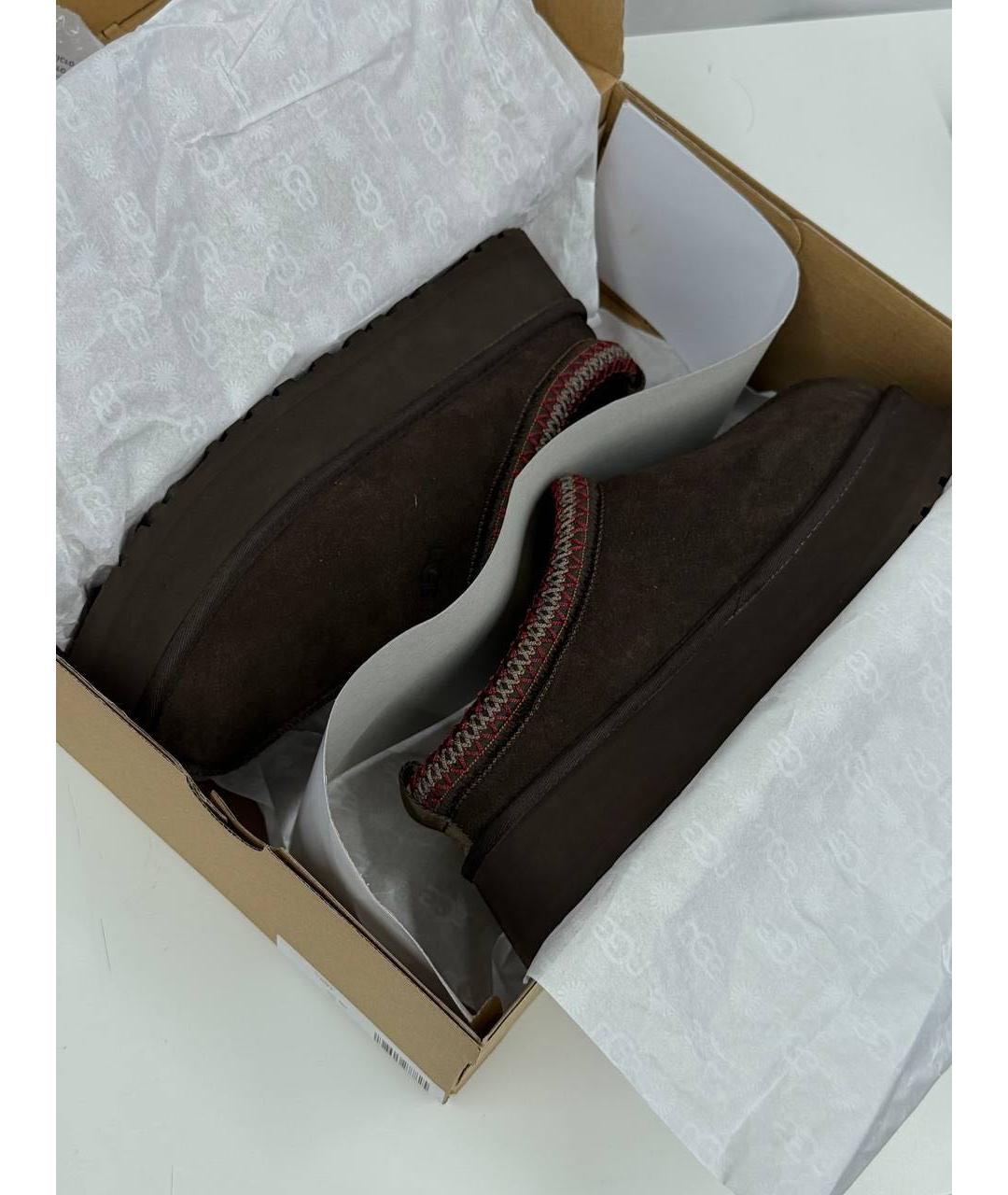UGG AUSTRALIA Коричневые замшевые полусапоги, фото 2