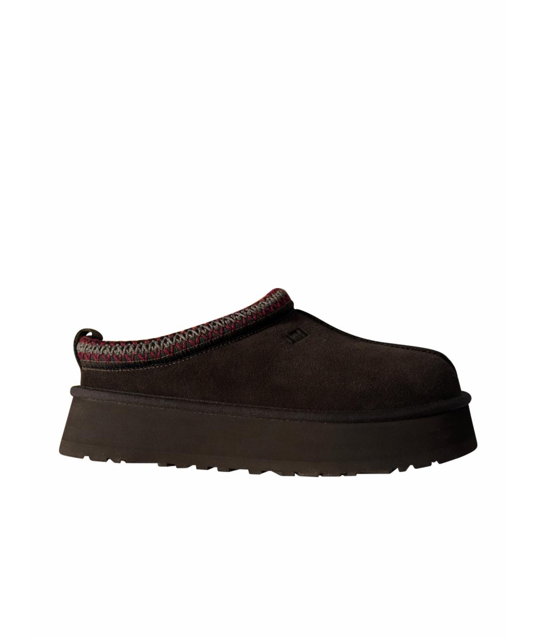 UGG AUSTRALIA Коричневые замшевые полусапоги, фото 1