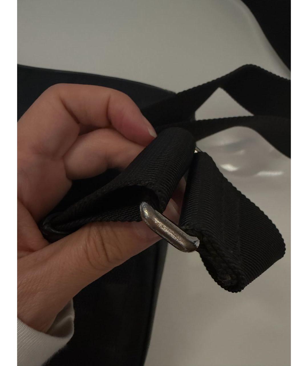 LOUIS VUITTON Черная кожаная сумка на плечо, фото 8