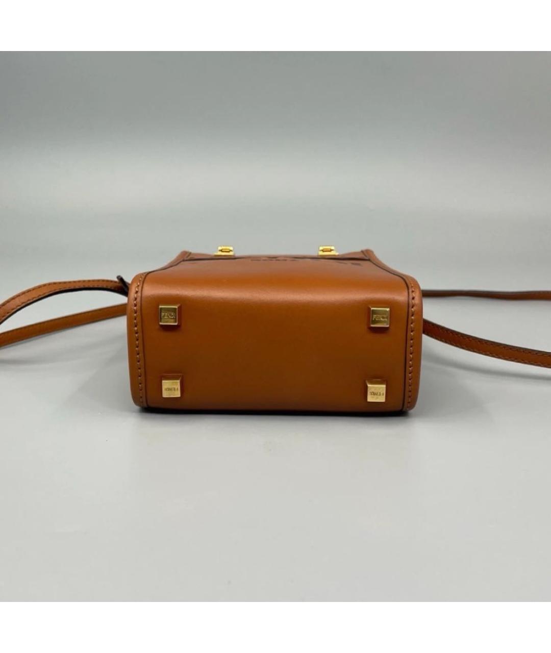 FENDI Коричневая сумка через плечо, фото 4