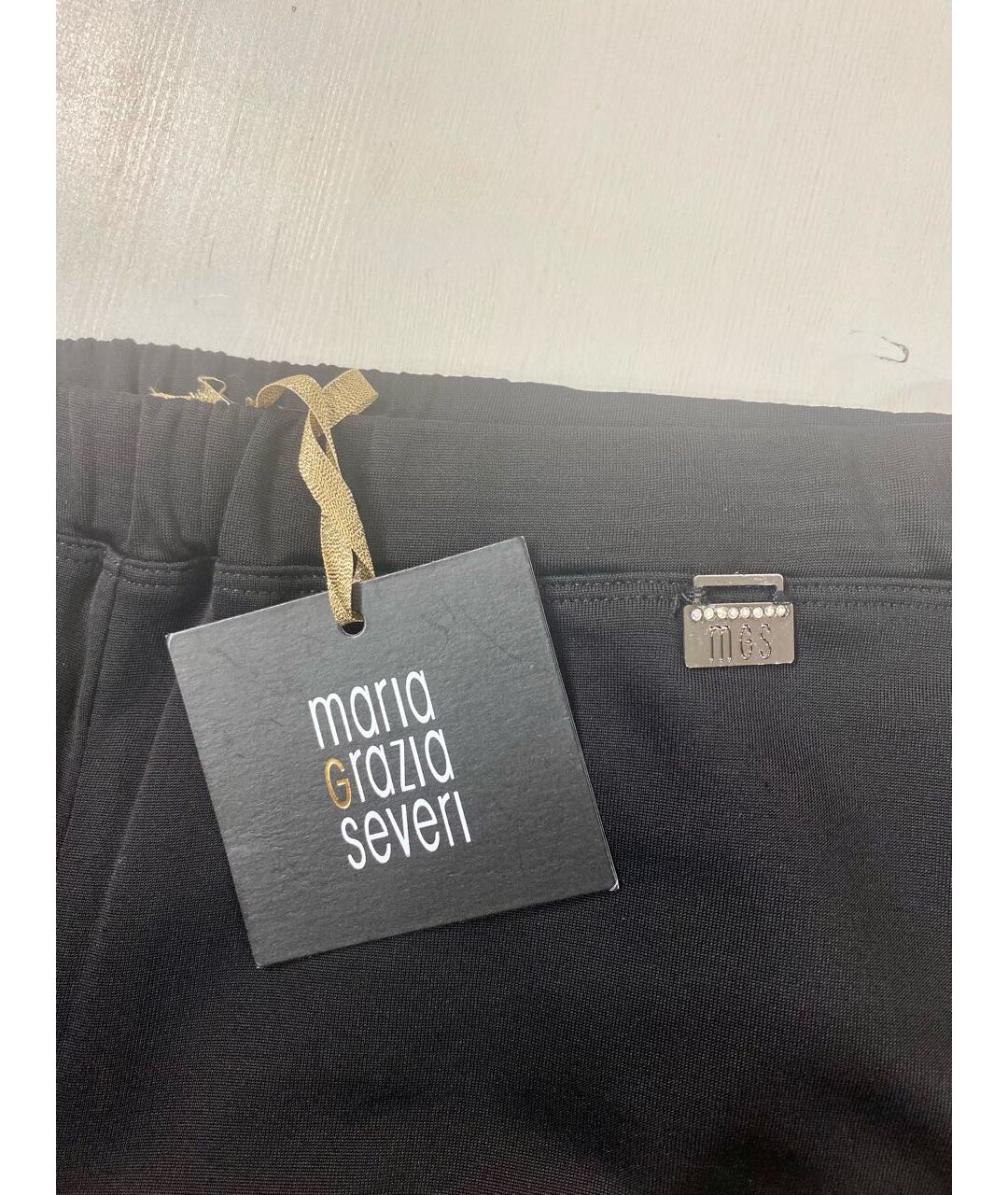 MARIA GRAZIA SEVERI Черные вискозные брюки узкие, фото 3