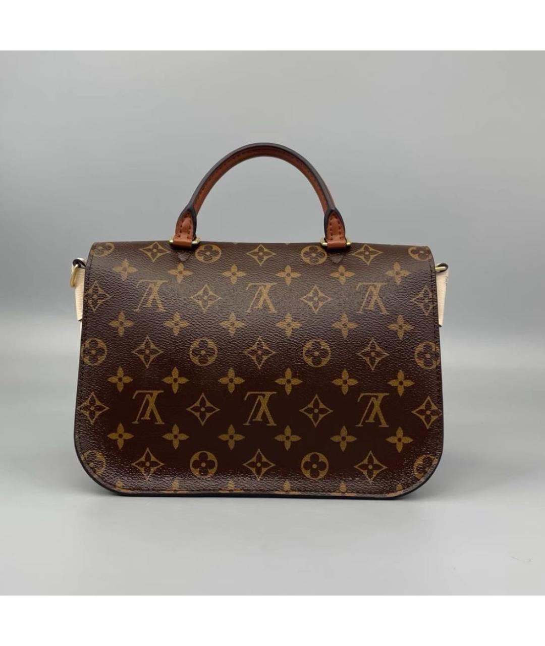 LOUIS VUITTON Коричневая сумка с короткими ручками, фото 3