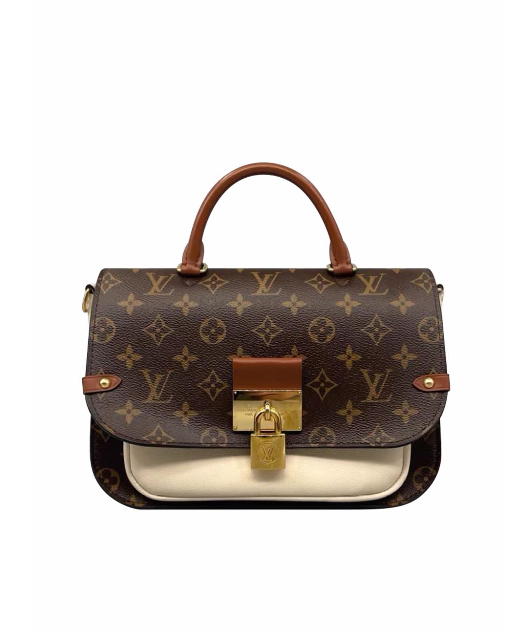 LOUIS VUITTON Коричневая сумка с короткими ручками, фото 1