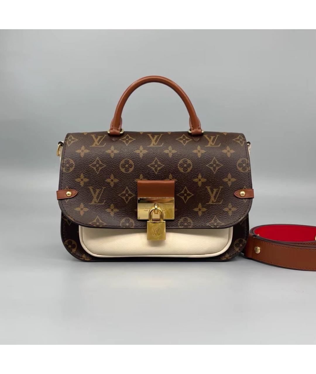LOUIS VUITTON Коричневая сумка с короткими ручками, фото 9