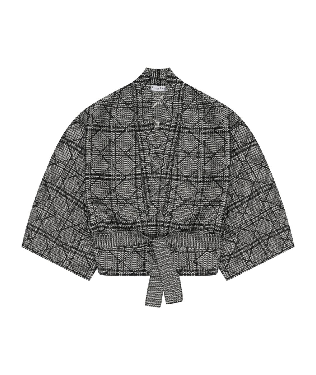 CHRISTIAN DIOR Серая хлопковая куртка, фото 1
