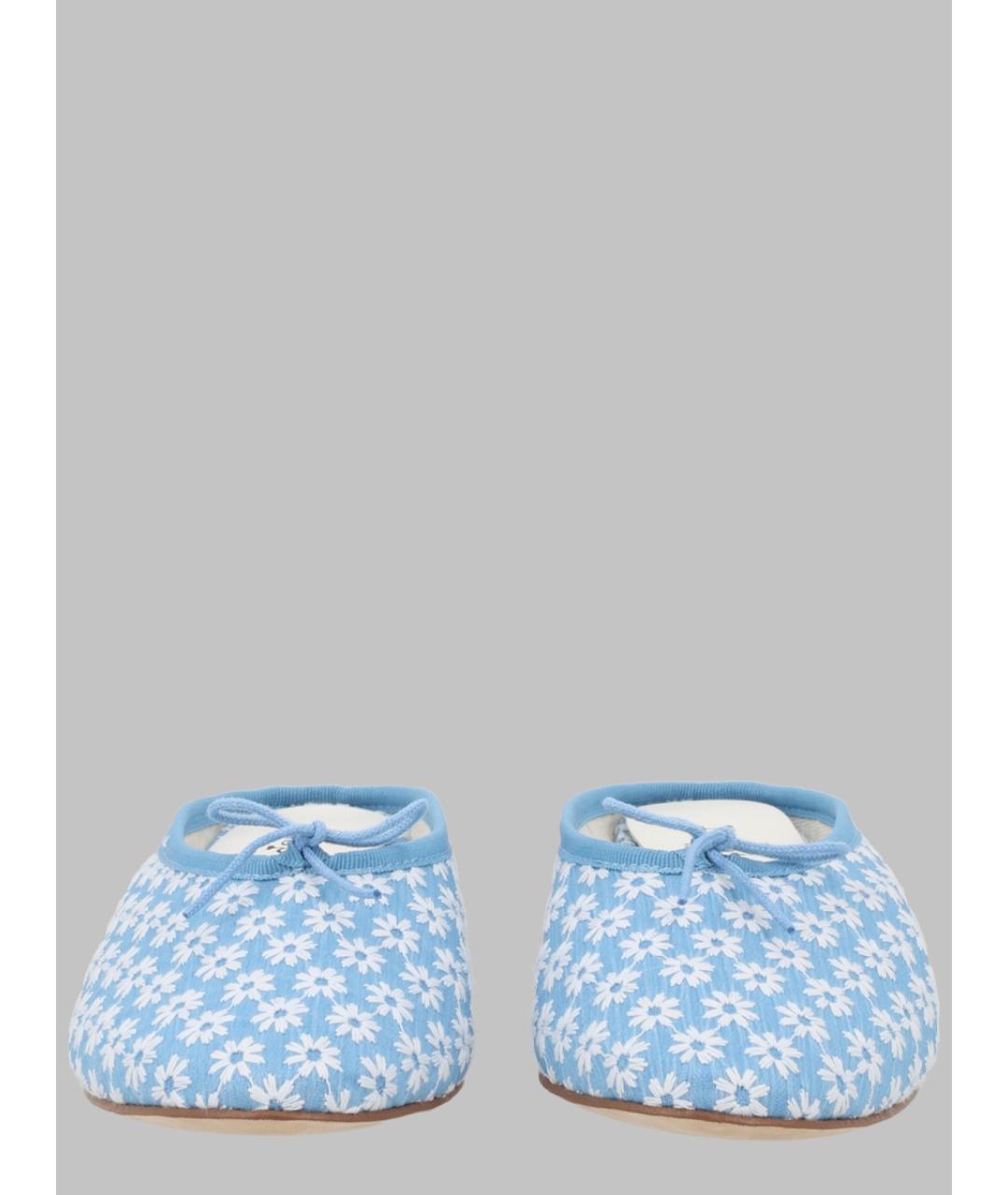 REPETTO Голубые текстильные мюли, фото 3