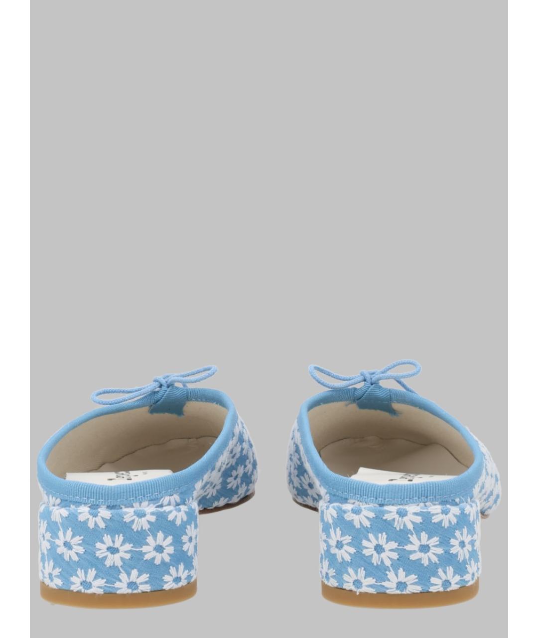 REPETTO Голубые текстильные мюли, фото 4