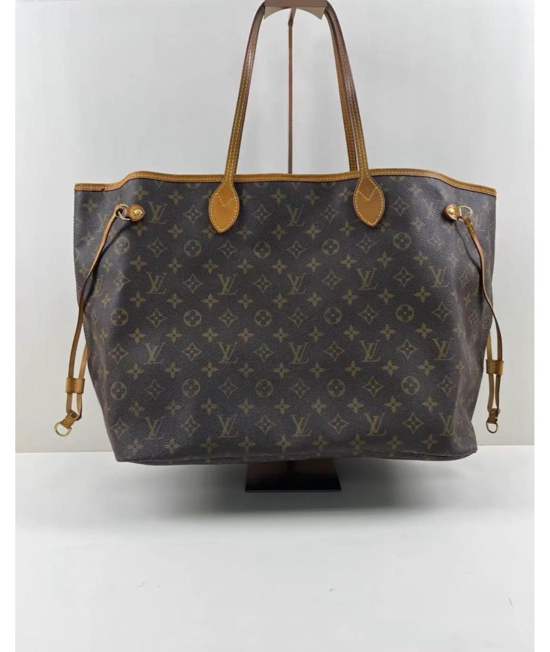 LOUIS VUITTON Коричневая сумка тоут, фото 3