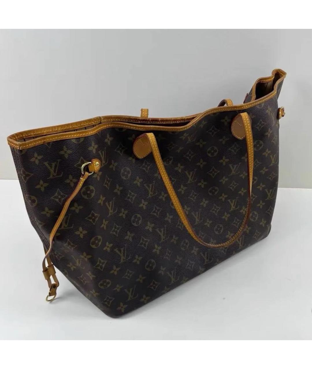 LOUIS VUITTON Коричневая сумка тоут, фото 5