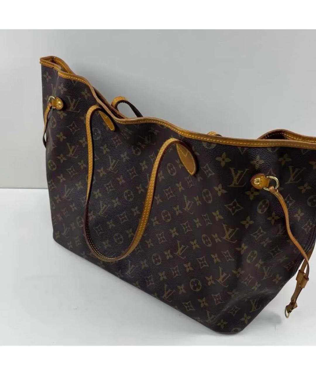LOUIS VUITTON Коричневая сумка тоут, фото 6