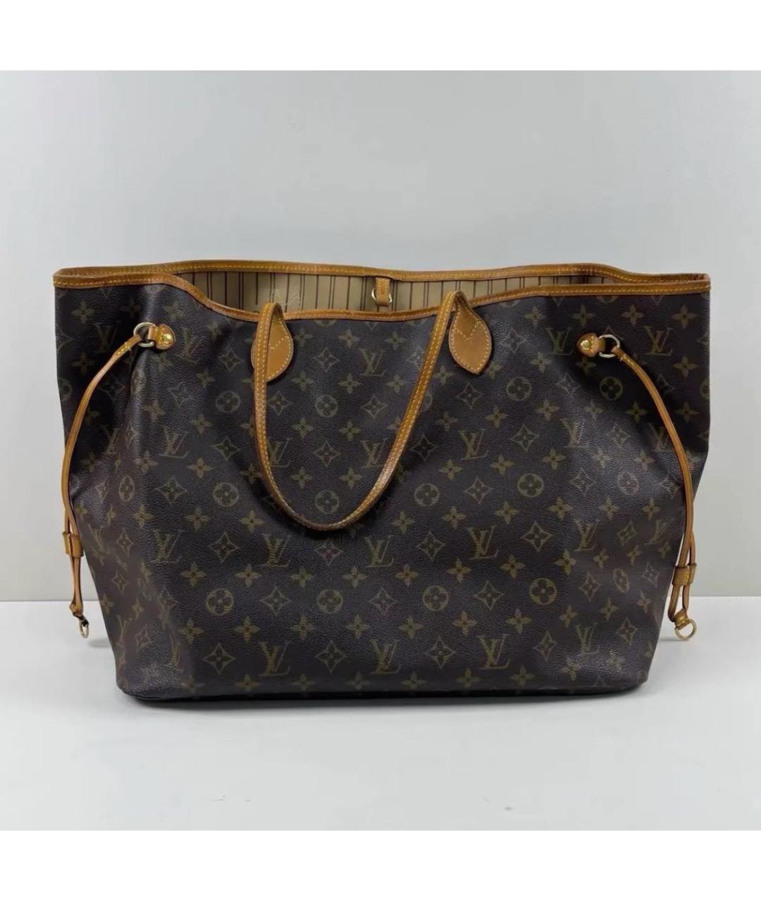 LOUIS VUITTON Коричневая сумка тоут, фото 8