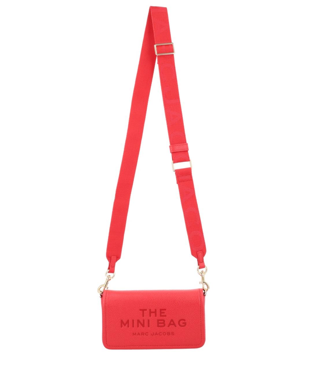 MARC JACOBS Красная кожаная сумка через плечо, фото 1