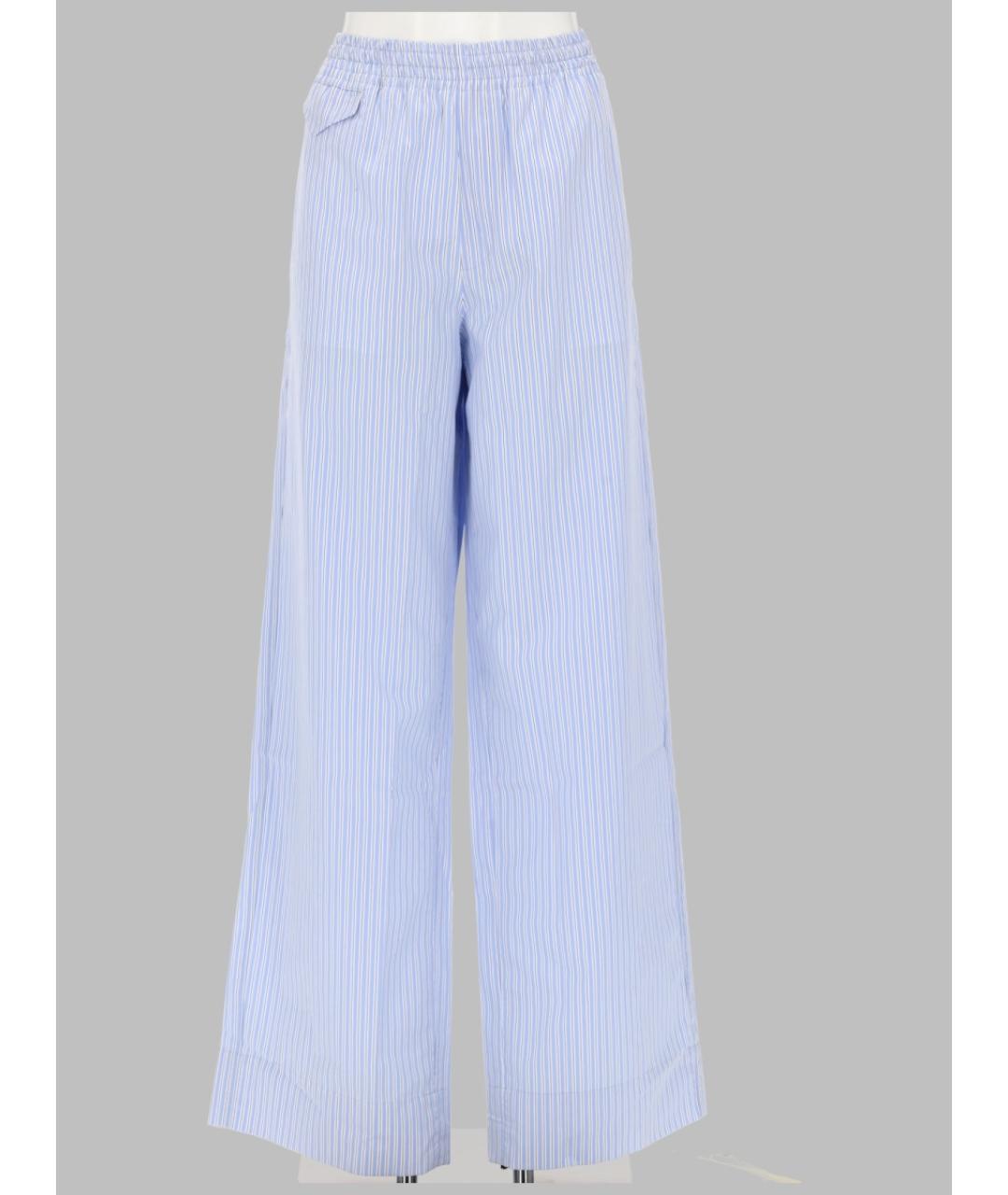 A.P.C. Голубые хлопковые прямые брюки, фото 3