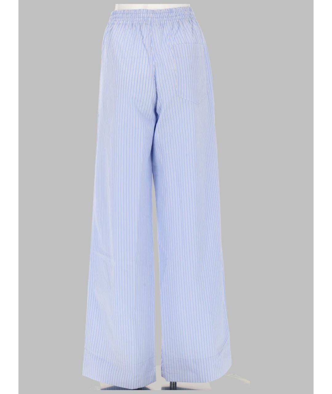 A.P.C. Голубые хлопковые прямые брюки, фото 2