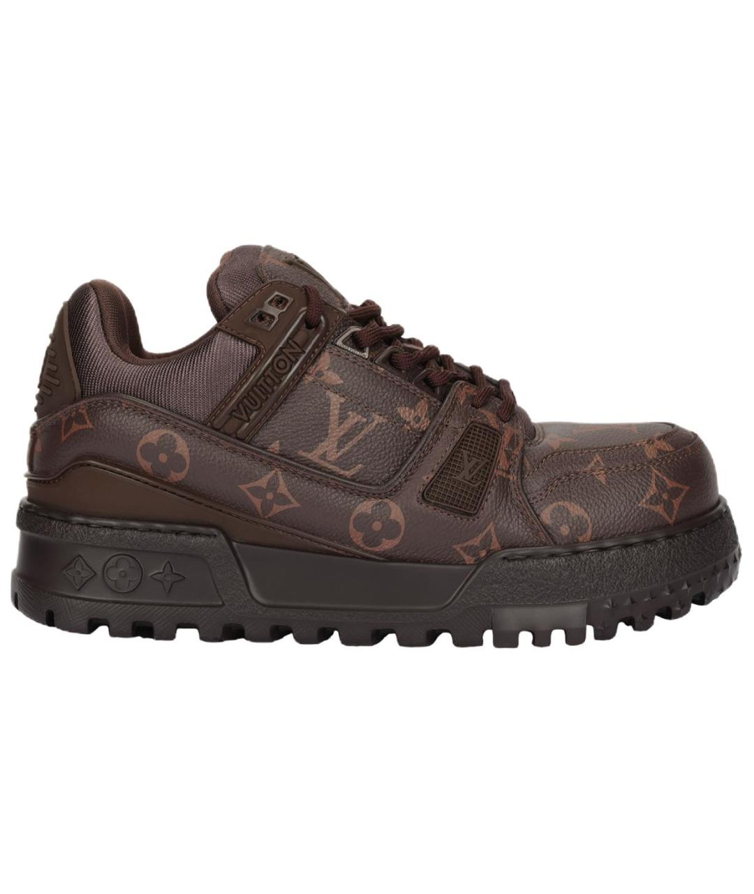 LOUIS VUITTON Коричневые кроссовки, фото 1