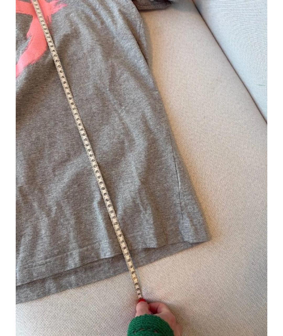 VETEMENTS Серая хлопковая футболка, фото 5