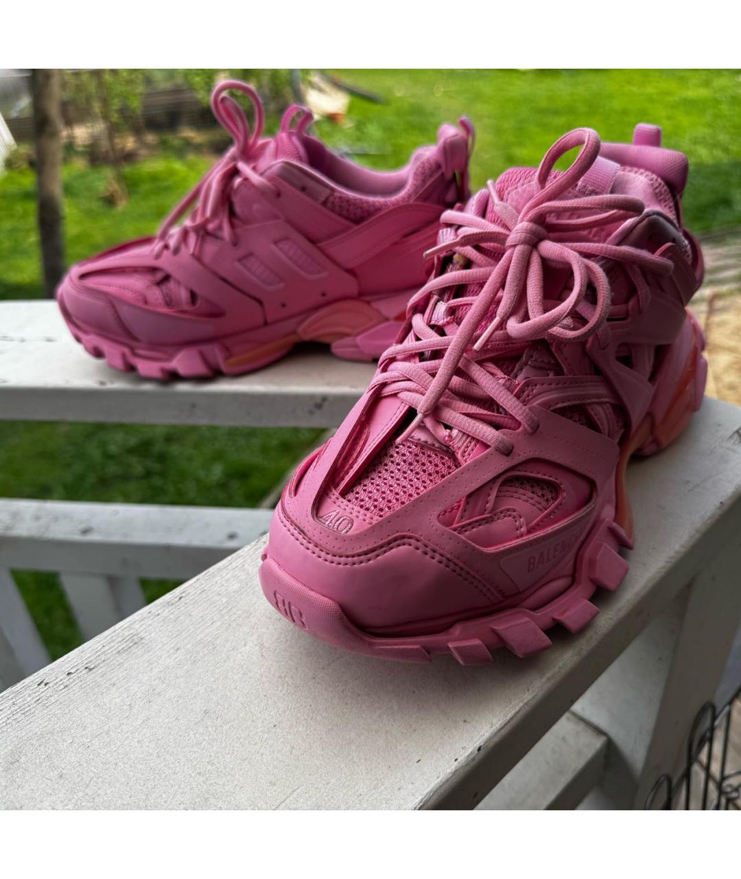 BALENCIAGA Розовые кроссовки, фото 5