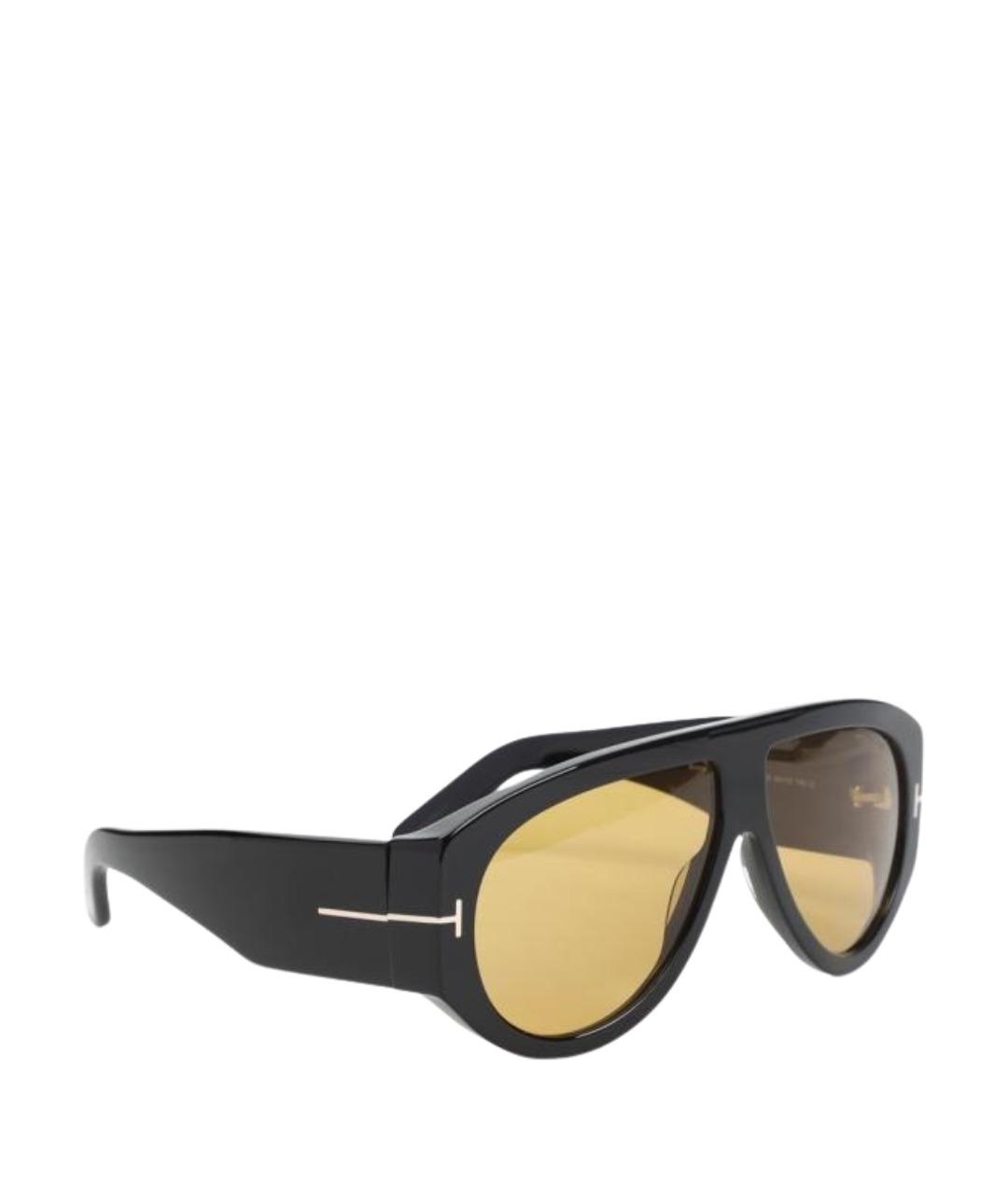 TOM FORD Черные пластиковые солнцезащитные очки, фото 1