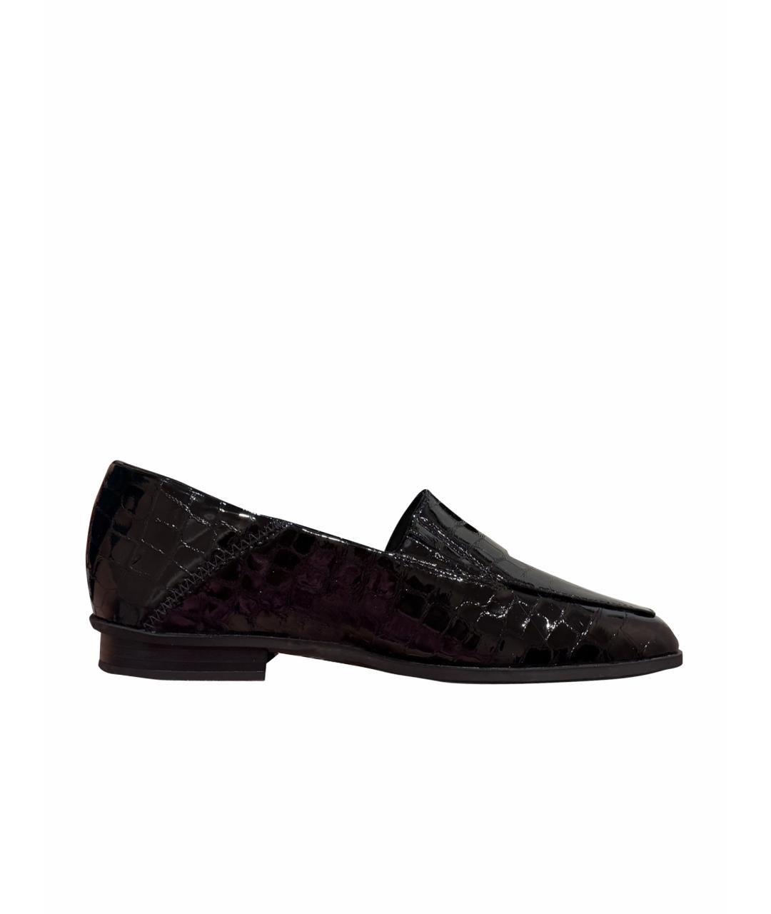 CLARKS Черные лоферы из лакированной кожи, фото 1
