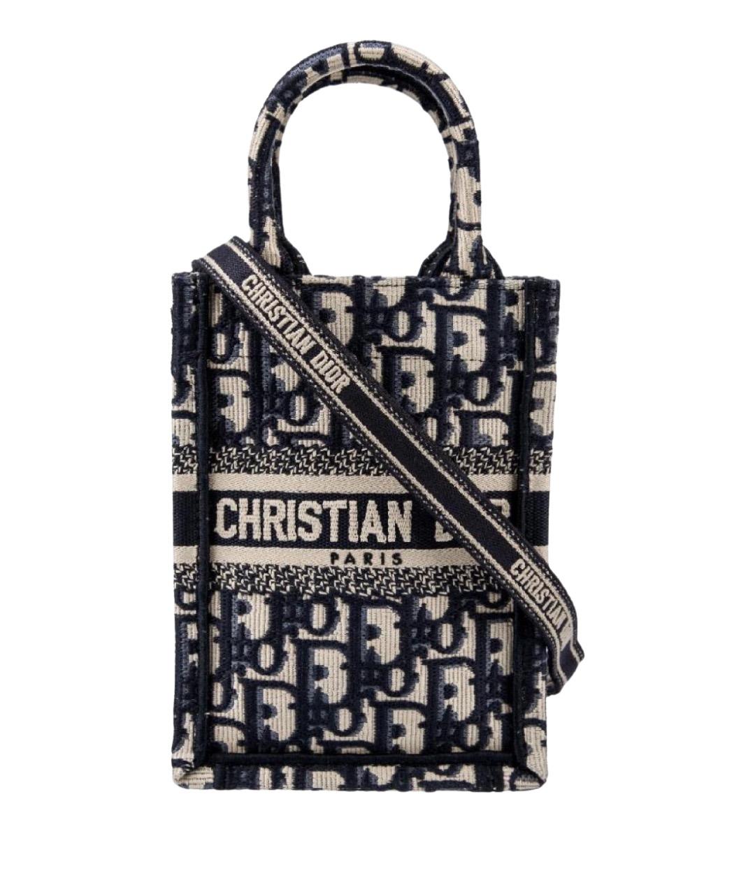 CHRISTIAN DIOR Темно-синяя сумка через плечо, фото 1
