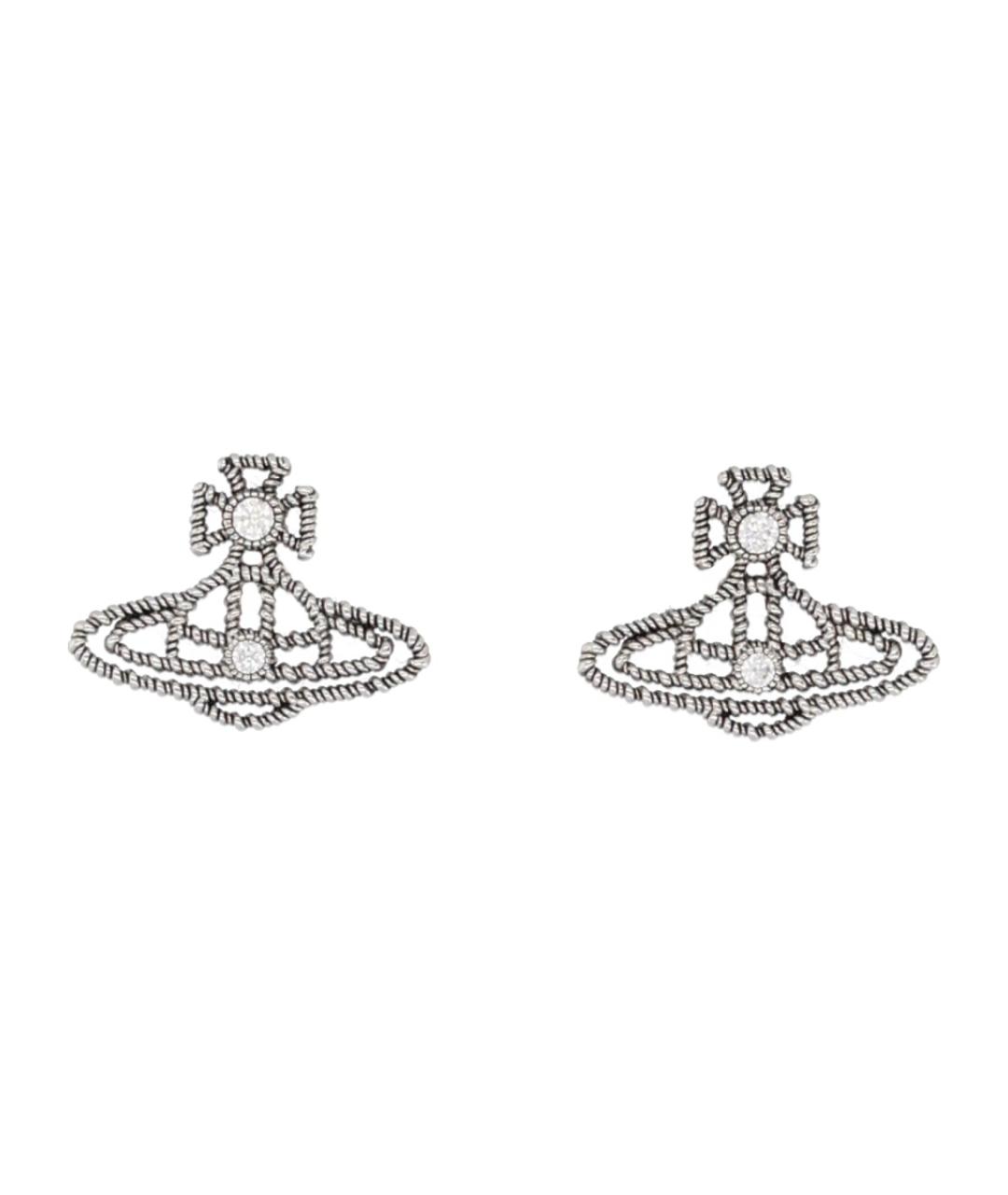 VIVIENNE WESTWOOD Серебряные металлические серьги, фото 3