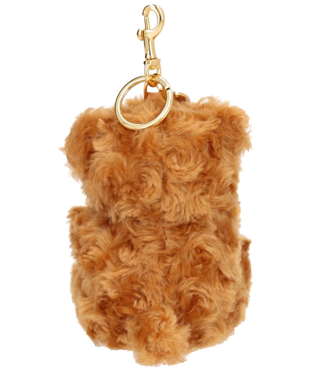 MOSCHINO Коричневый брелок, фото 2