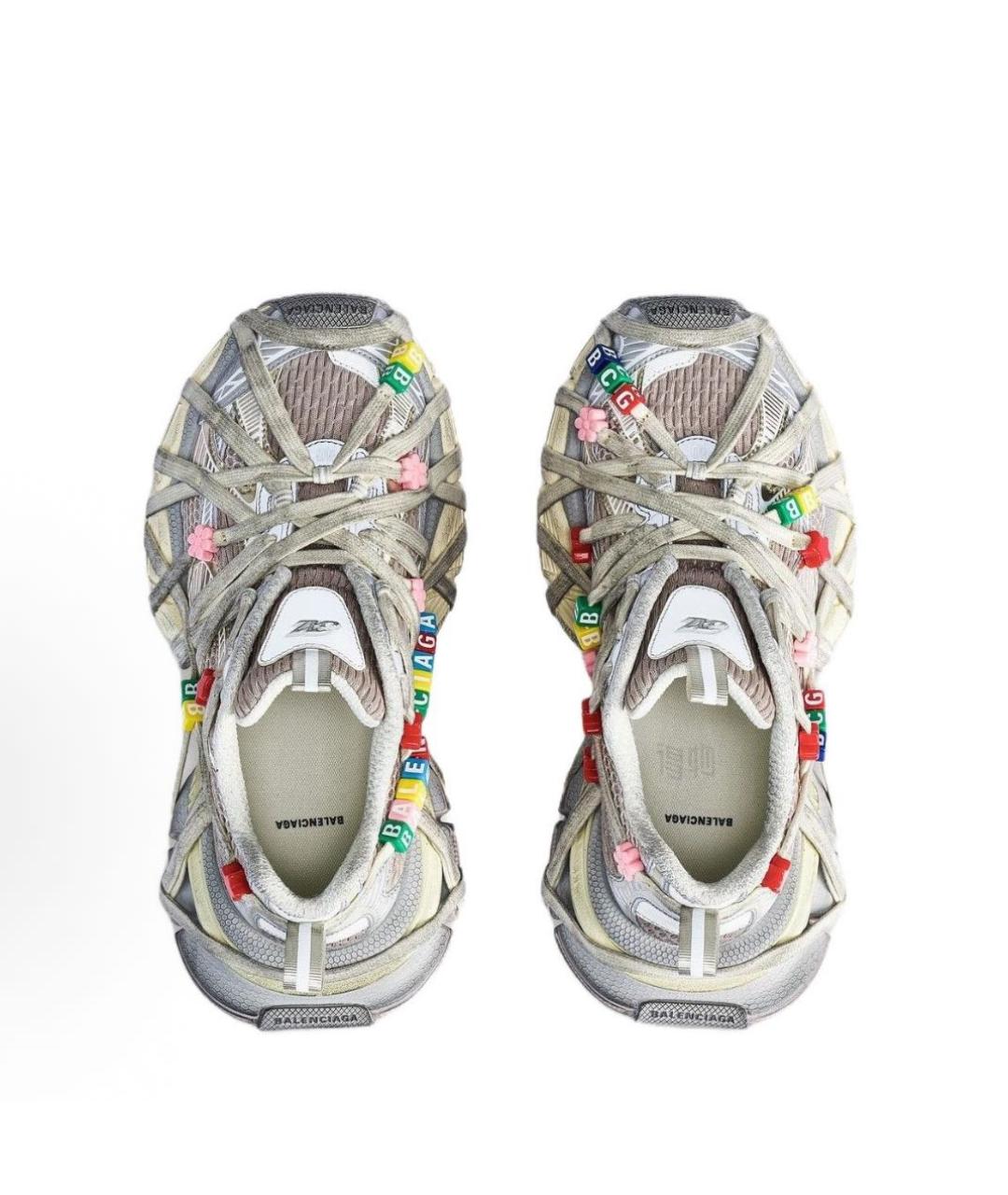 BALENCIAGA Серые кроссовки, фото 4
