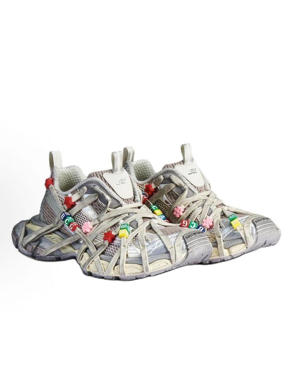 BALENCIAGA Серые кроссовки, фото 2