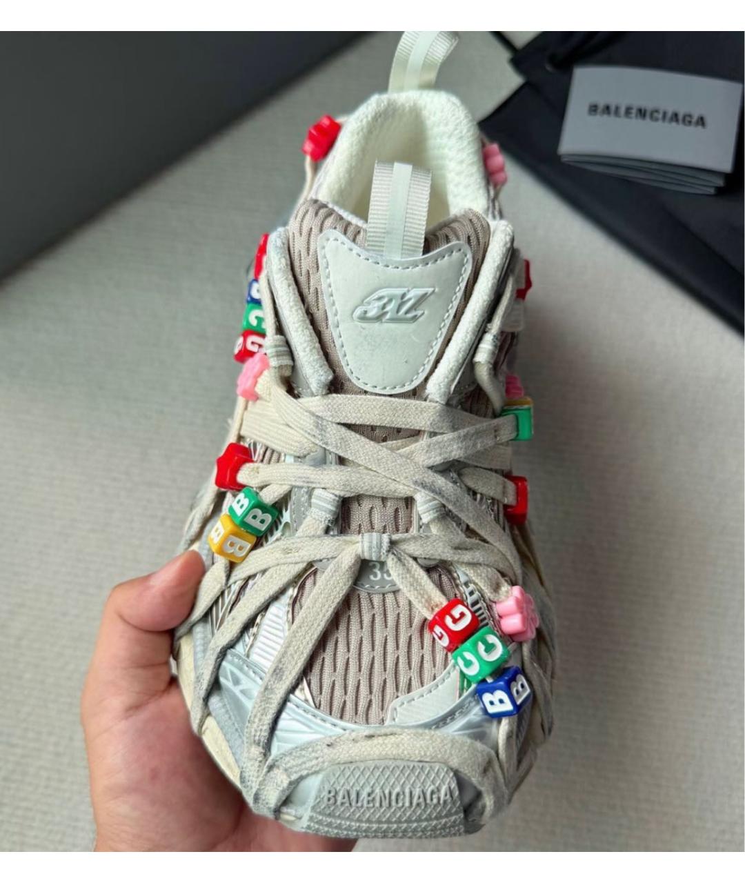 BALENCIAGA Серые кроссовки, фото 7