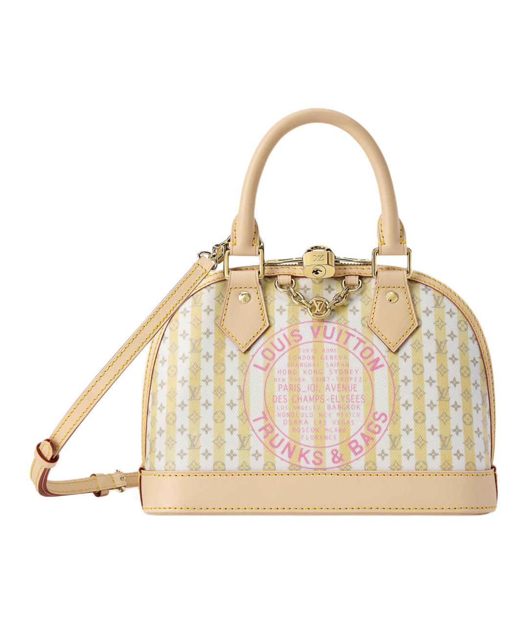 LOUIS VUITTON Бежевая сумка через плечо из канвы, фото 1