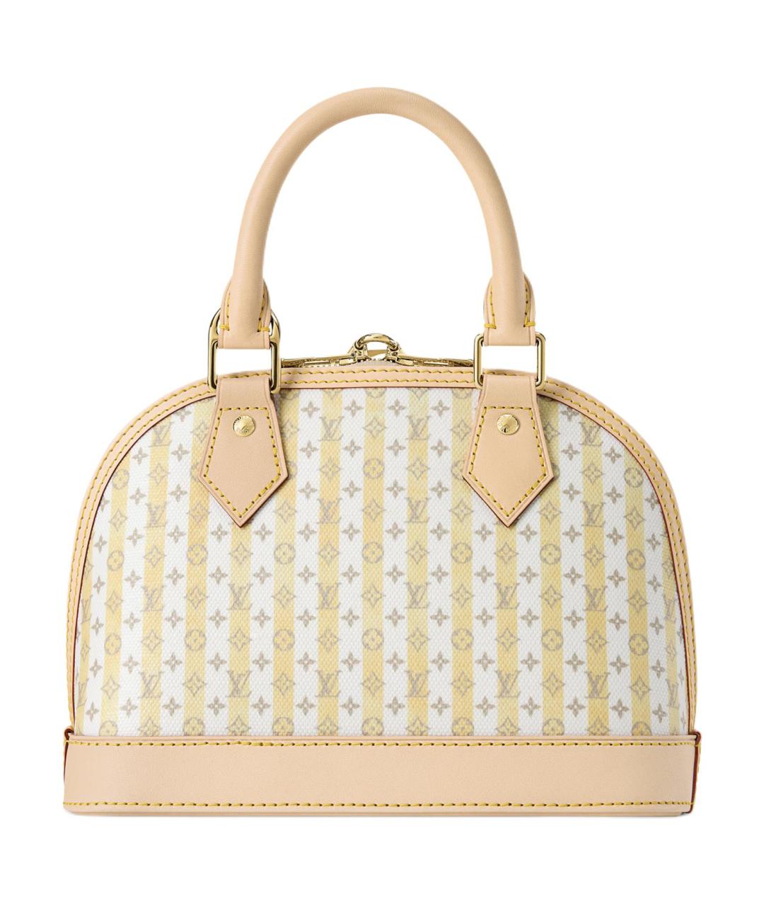 LOUIS VUITTON Бежевая сумка через плечо из канвы, фото 3