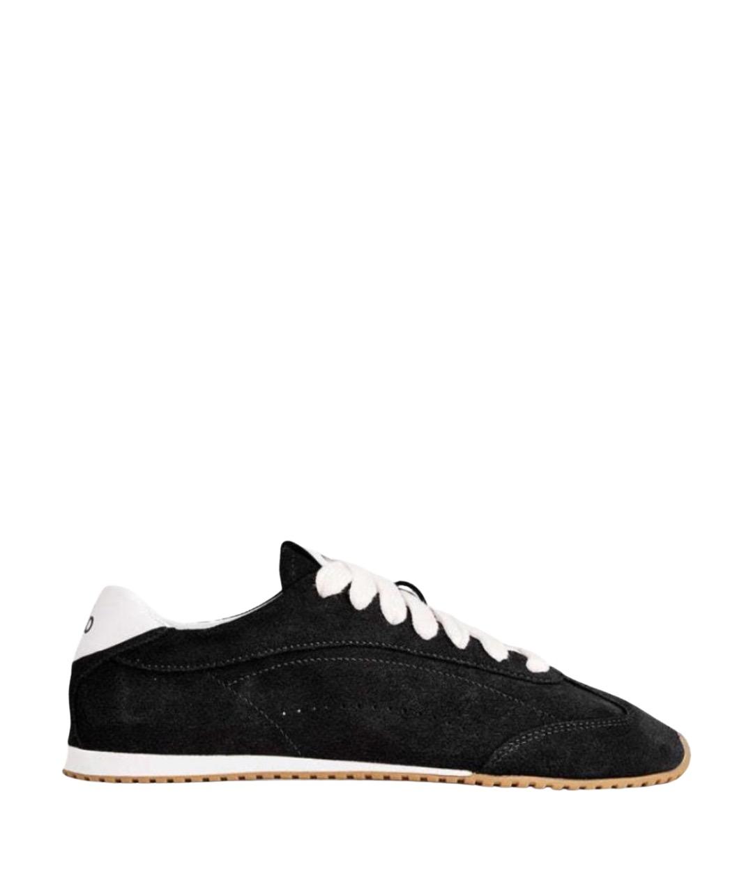 ALO YOGA Черные замшевые кеды, фото 1