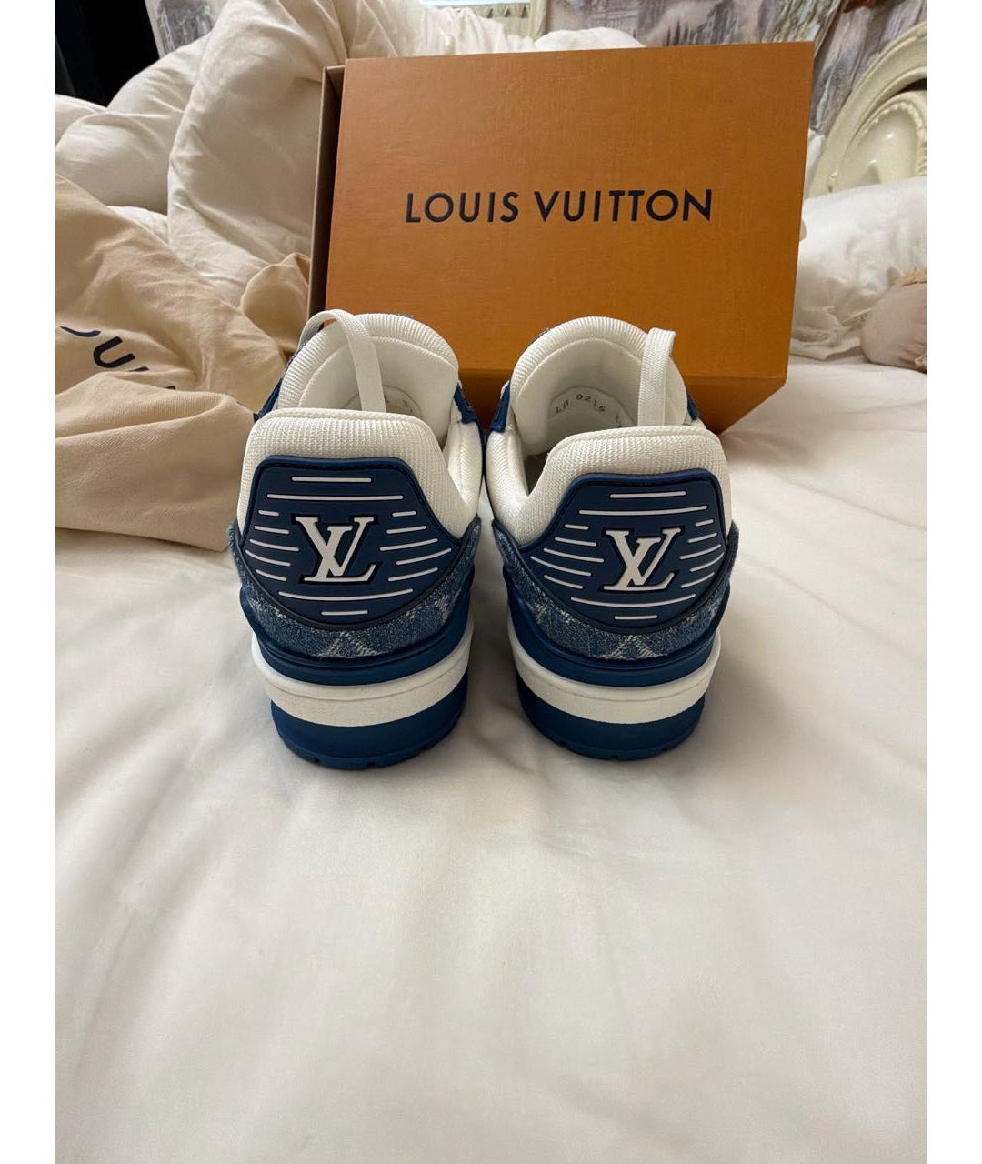 LOUIS VUITTON Синие кеды, фото 2