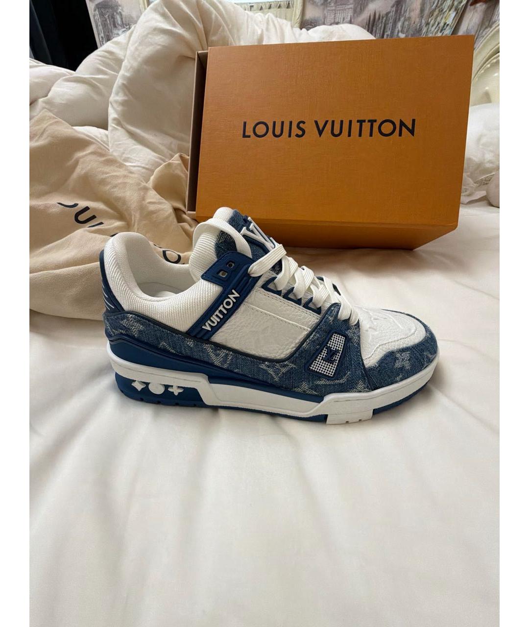 LOUIS VUITTON Синие кеды, фото 5