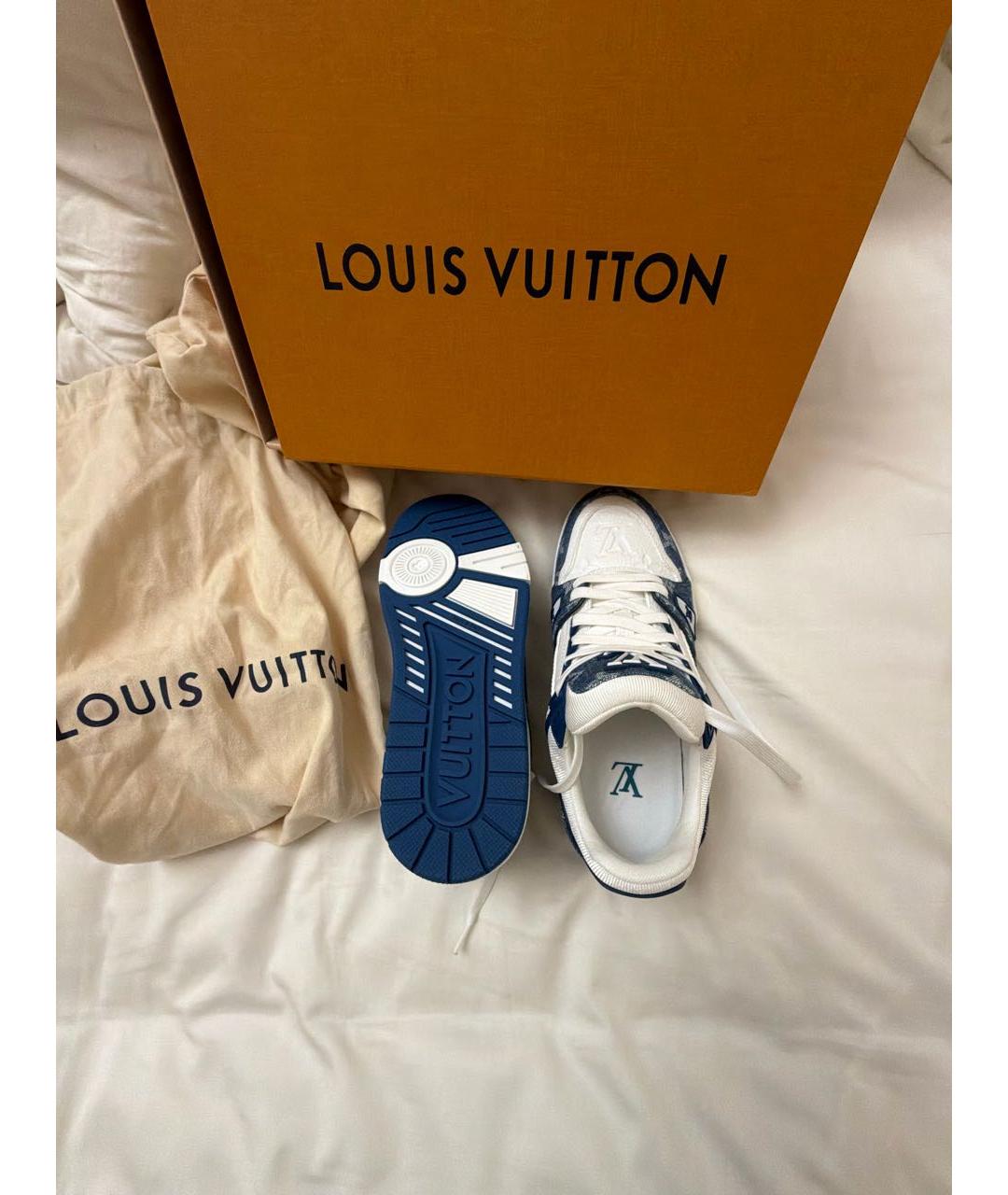 LOUIS VUITTON Синие кеды, фото 4
