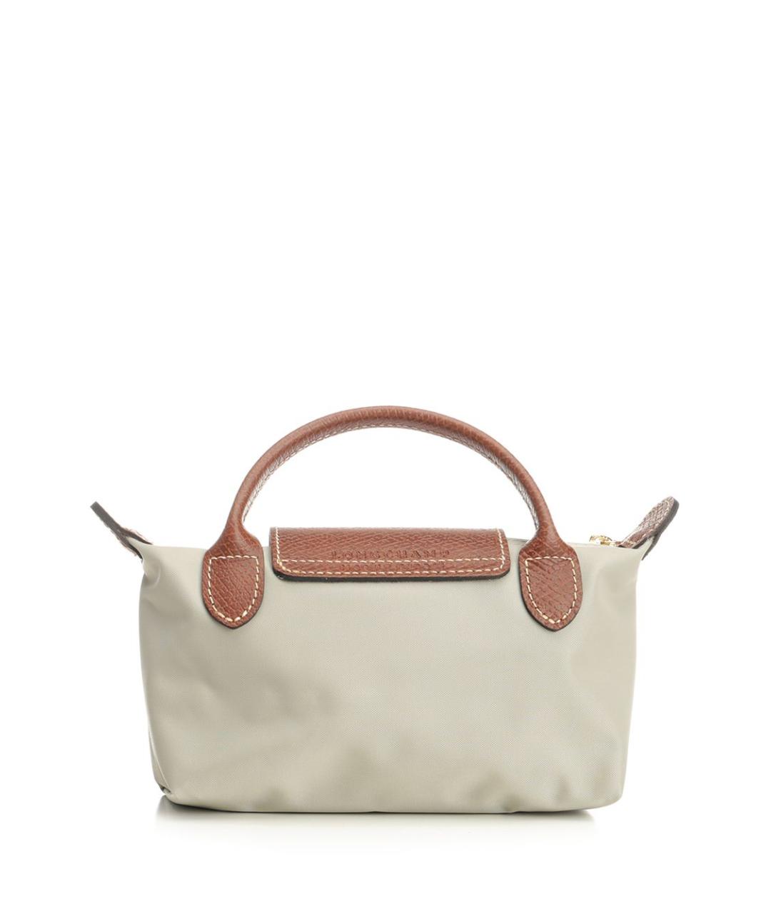 LONGCHAMP Бежевая синтетическая косметичка, фото 3