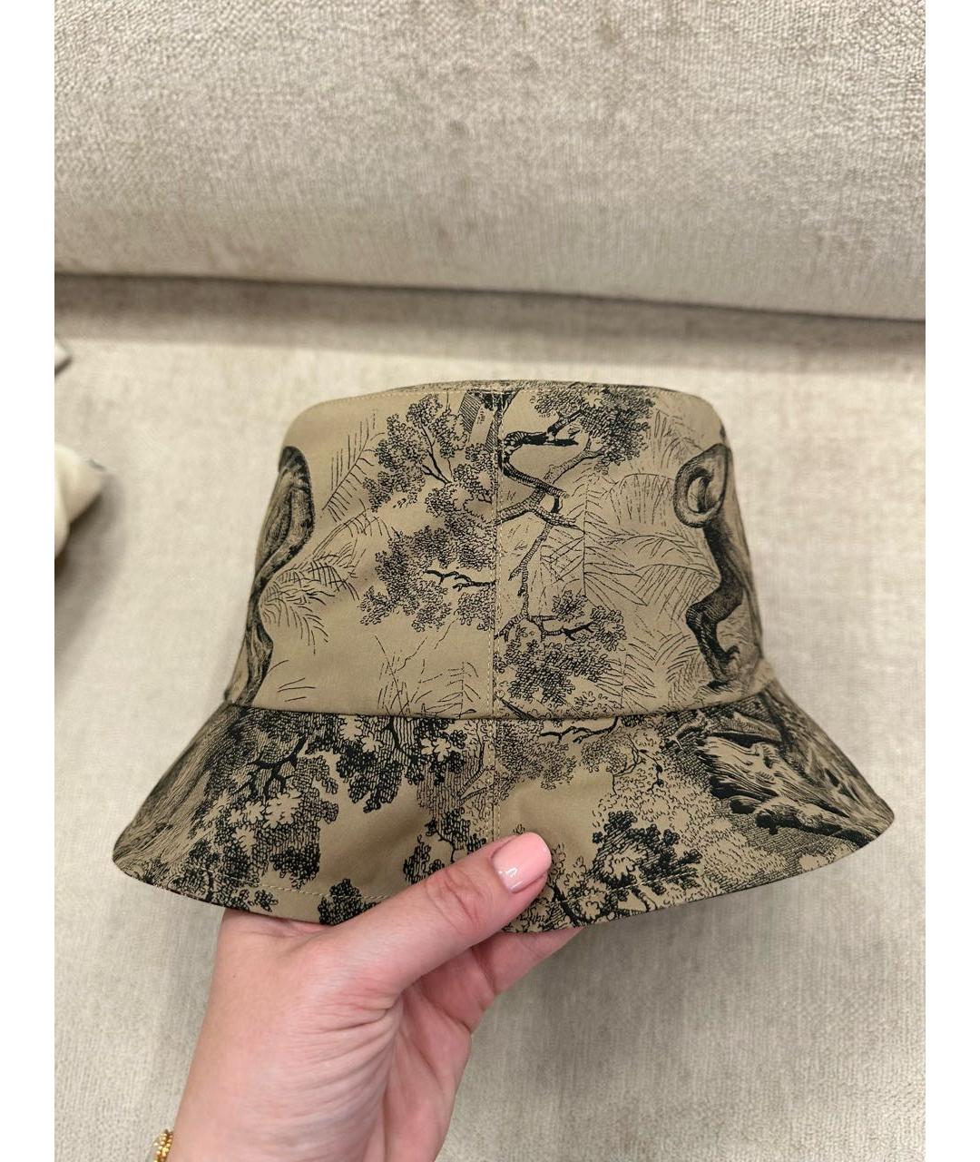 CHRISTIAN DIOR Бежевая панама, фото 4