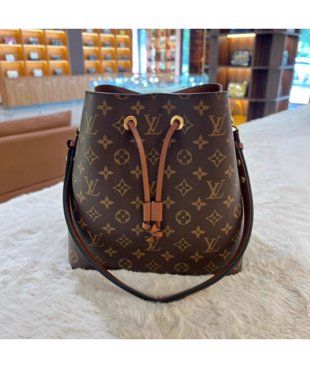 LOUIS VUITTON Коричневая сумка через плечо, фото 6